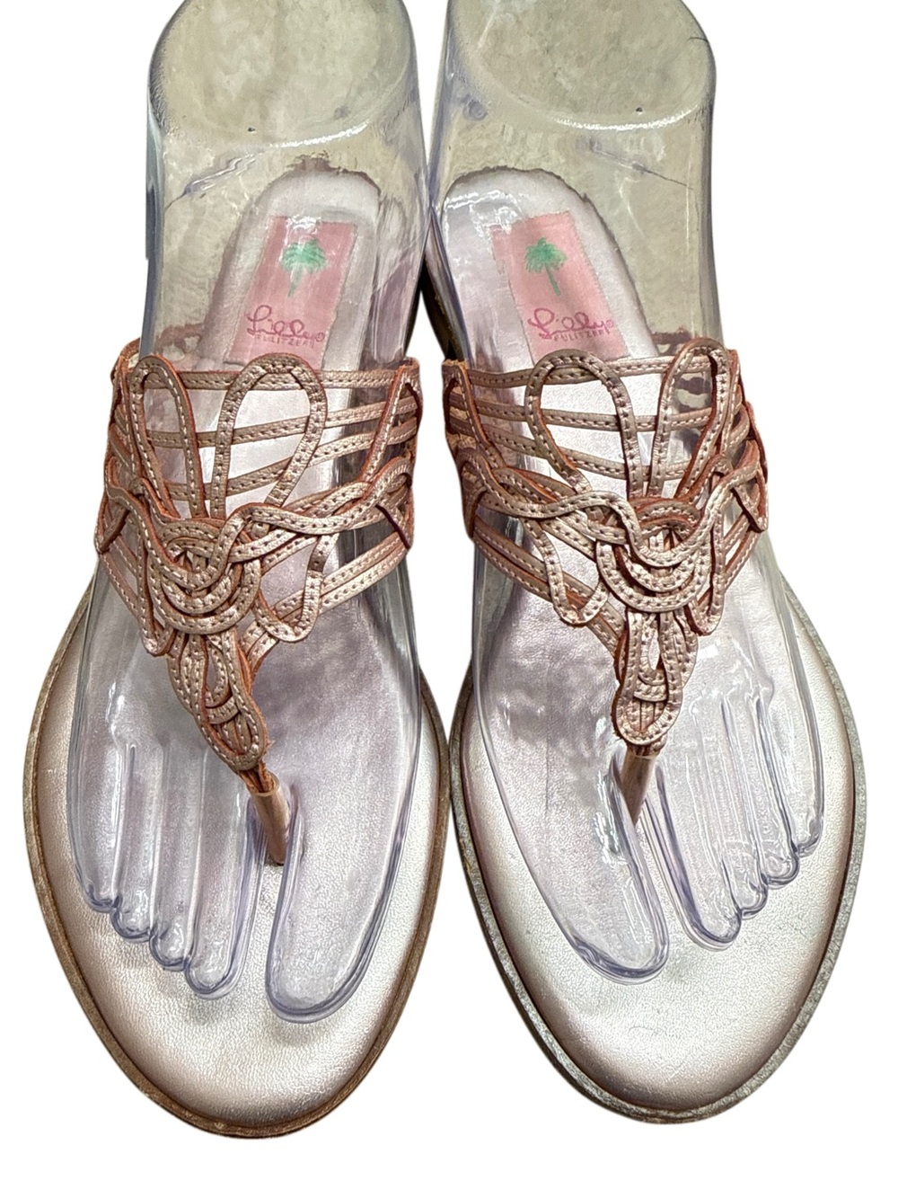 LILY PULITZER THONG SANDALS Sz.8.5